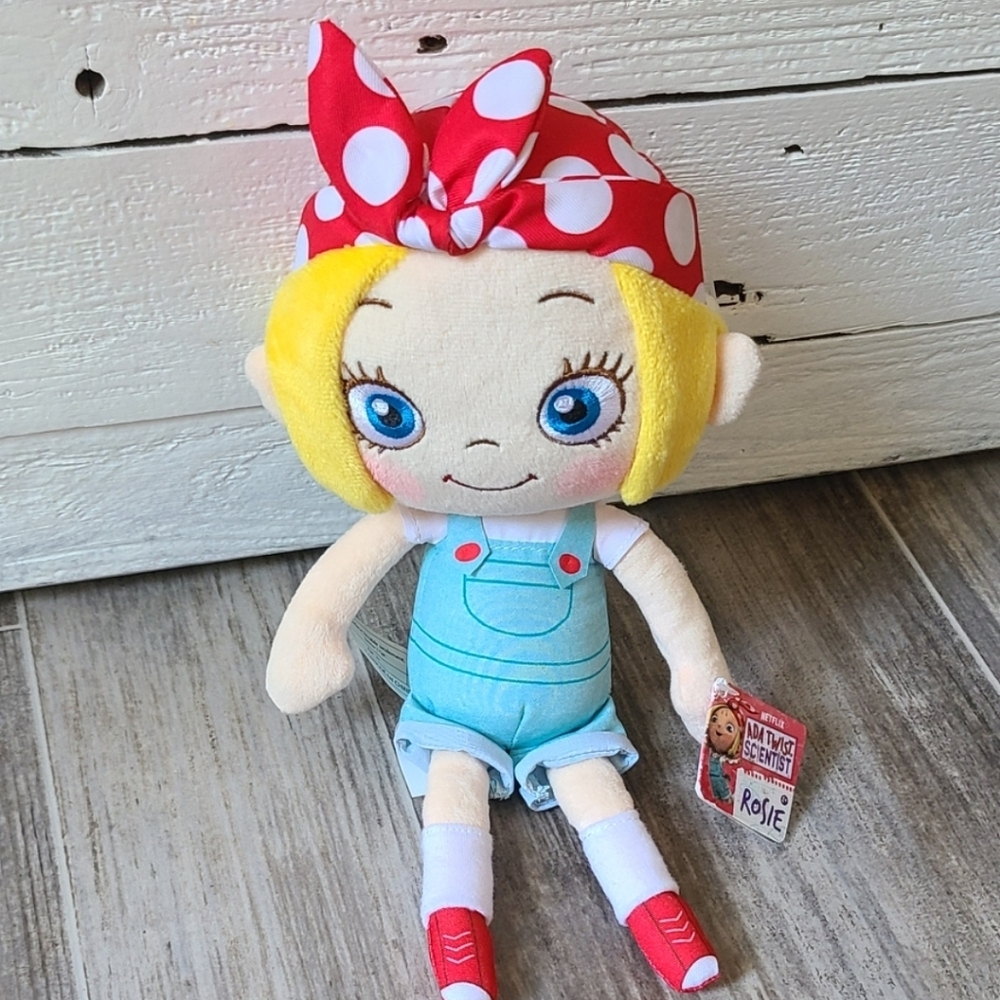 NWT Ada Twist Scientist Rosie Revere 10" Plush Doll